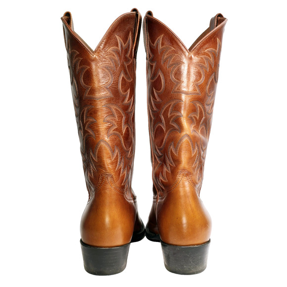 ARIAT Heritage R Toe Men's 13" Brown Western Boots Size 12D 34740 Cowboy Trucker - Picture 9 of 12